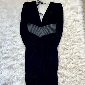 Wayne Clark STUNNING Vintage Velvet Evening Gown Size Medium/Large